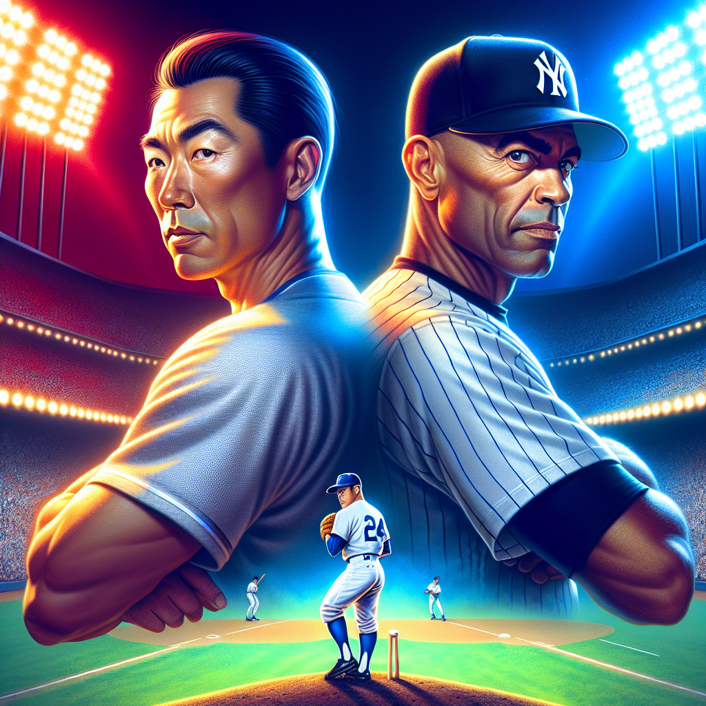 ドジャースタジアムで談笑する大谷翔平選手とデレク・ジーター氏。ジーター氏による大谷選手への発言が話題となっている。