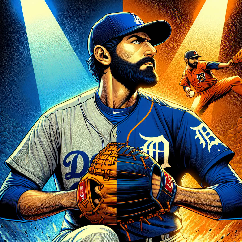 デトロイト・タイガースのマウンドで力投するタリック・スクーバル投手。ドジャースへのトレードが噂されるMLB最強左腕の一人。