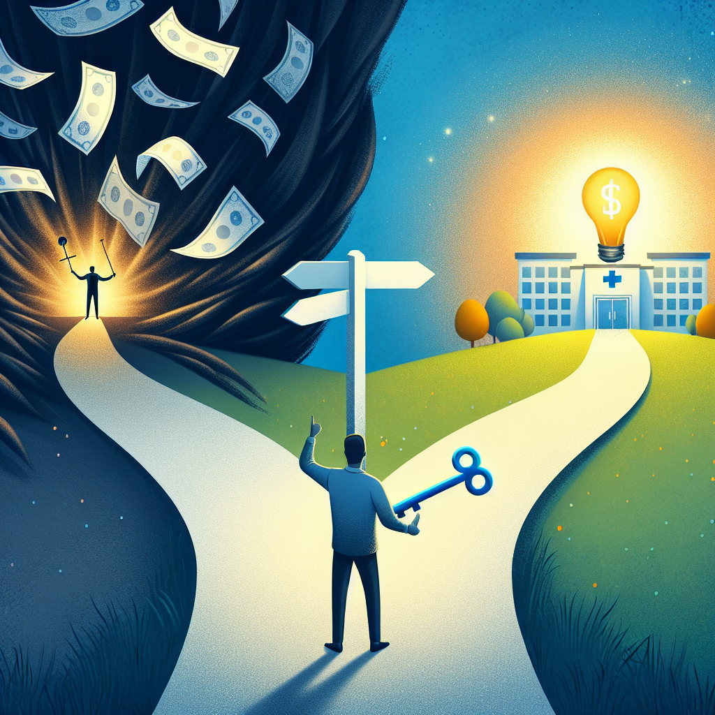 スマートフォンで「マイナ保険証がないと10割負担になる」というニュースを見て不安げな表情を浮かべる人物。その噂の真相を解説。