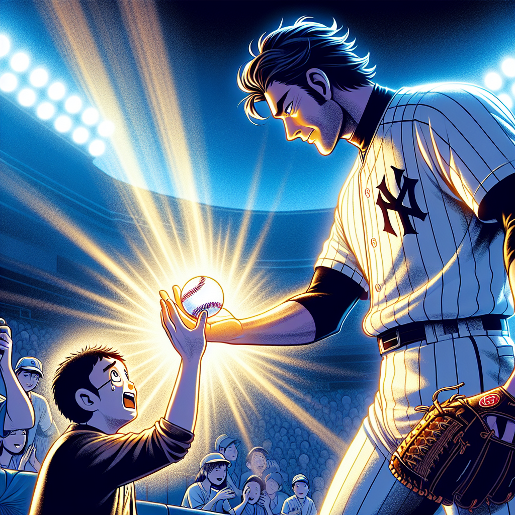 大谷翔平がパドレスファンからのヤジに応え、笑顔でサインをする神対応の様子。アンチがファンに変わった瞬間。