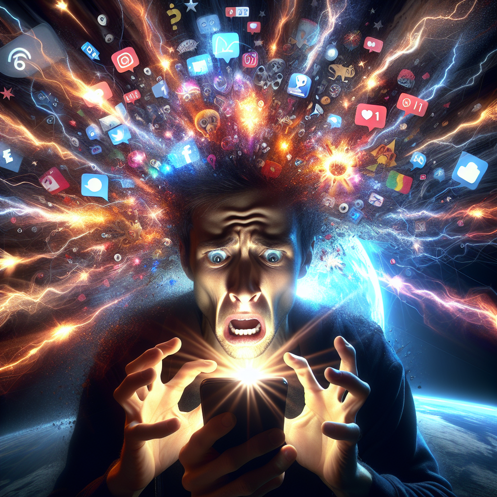 海外YouTuberの炎上事件を象徴する、ノートPC画面の警告マーク。グローバルな問題であることを示す世界地図の背景。